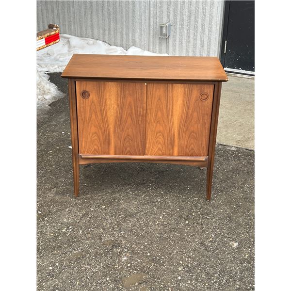 Mid Century LP Record Storage Cabinet - Approx: 32 x 16.5 & 28"T - see all photos