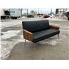 Image 4 : Mid Century Bentwood / Vinyl 3 Seater Couch (Approx: 71.5"W 26"D 33"T and 16" seat Height