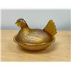 Image 2 : Carnival Glass Hen On Nest Candy Dish - see all photos Approx: 7"W 5.25"T