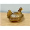 Image 3 : Carnival Glass Hen On Nest Candy Dish - see all photos Approx: 7"W 5.25"T