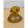 Image 5 : Carnival Glass Hen On Nest Candy Dish - see all photos Approx: 7"W 5.25"T