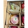 Image 4 : 12 Vintage Blown Glass Christmas Ornaments - see photos