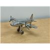 Image 1 : Aluminum Airplane Décor Piece - Approx: 13.5" across wings and 11.75" long
