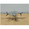 Image 3 : Aluminum Airplane Décor Piece - Approx: 13.5" across wings and 11.75" long