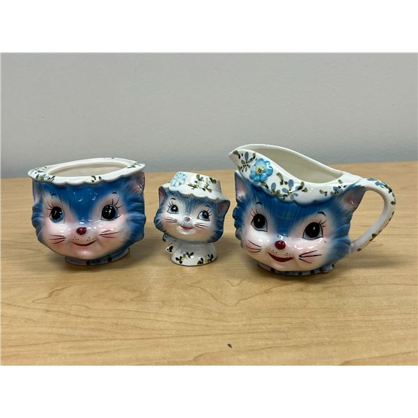 Vintage Miss Priss Cream / Sugar & Shaker - see all photos