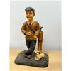 Image 1 : Larger Golfer Décor Piece - see all photos - Base approx: 8x6" stands about 13"T
