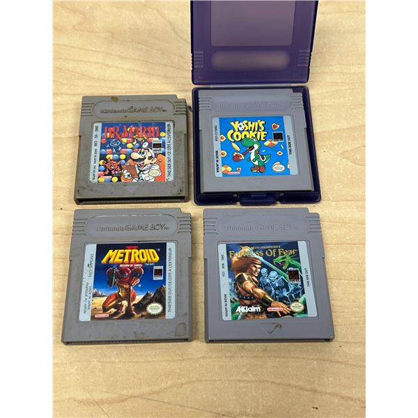 4 Nintendo Game Boy Cartridges - as is - see photos