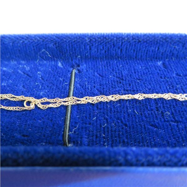 10K Yellow gold 18.5" twist chain.  Beautiful! Marked 10K