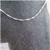 Image 1 : 10K White gold 18" twist chain.  Very nice!  Marked 10K Indonesia