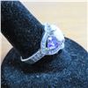 Image 3 : 925 Silver ring with opal & purple stones.  Stunning!  Approx size 6.5.  Marked 925