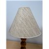 Image 7 : Vintage Wood Beaded Style Table Lamp - Works - Approx: 28.25"T 18"W