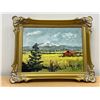 Image 1 : Original C. Niven Painting - nice textures and colors - smaller frame approx: 15.25 x 12.5"