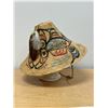 Image 1 : R. Collins Northwest Coast First Nations Killer Whales Painted Woven Hat 14.25"W