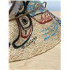 Image 7 : R. Collins Northwest Coast First Nations Killer Whales Painted Woven Hat 14.25"W