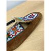 Image 6 : First Nations Beaded Moccasins - foot approx: 9 x 3.5" and 4.5" tall (see photos)