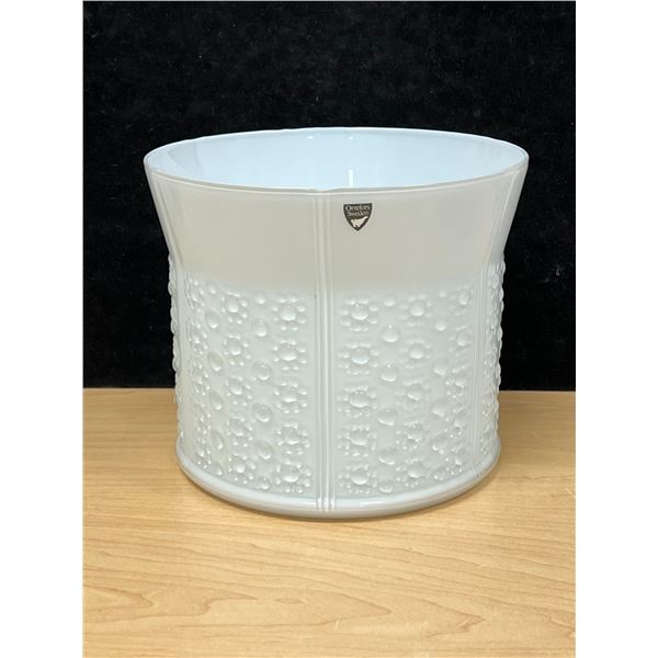 Olle Alberius for Orrefors (Sweden) Flora Vase / Planter Pot 7.5"W 6.5"T