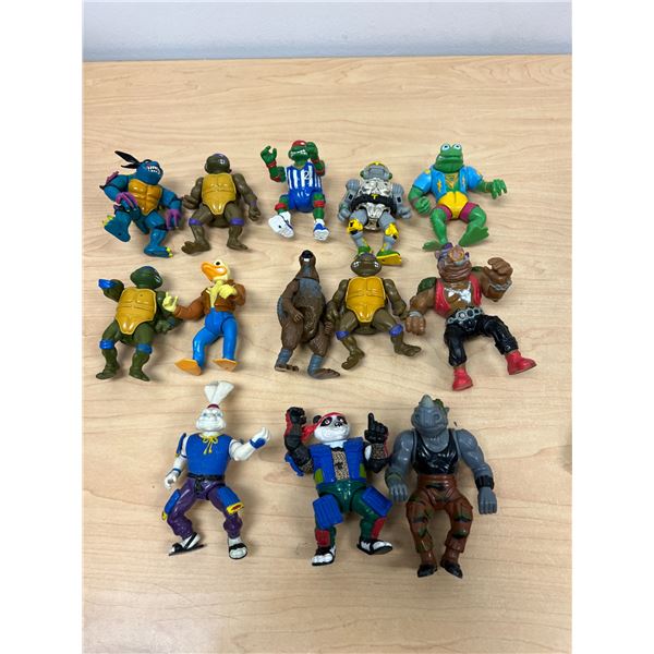 13 Teenage Mutant Ninja Turtles TMNT Action Figures 80s-90s About 5" (see all photos)