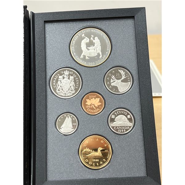 1988 Royal Canadian Mint Coin Set with Holder / Box - Xerox Employee Gift 50th anniversary