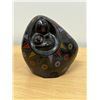 Image 1 : Clay Folk Art Mother & Child Sculpture - Approx: 6.5"W 6.5"T