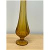 Image 3 : Mid Century Amber Glass Swung Vase 17.5"