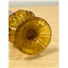 Image 5 : Mid Century Amber Glass Swung Vase 17.5"