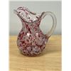 Image 1 : Nice Art Glass Pitcher / Jug Approx: 7"T 6.5"W