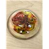Image 5 : 2 Art Glass Paperweights - larger 4"