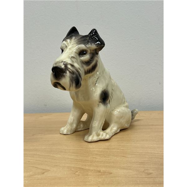 Large Ceramic Terrier Dog Figure 7.5"T