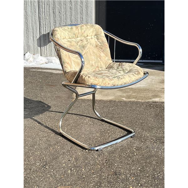 Vintage Italian Tubular Chrome Chair - see all photos