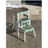 Image 1 : Rustic Fold Out Step Stool - or fun plant Stand