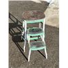 Image 2 : Rustic Fold Out Step Stool - or fun plant Stand