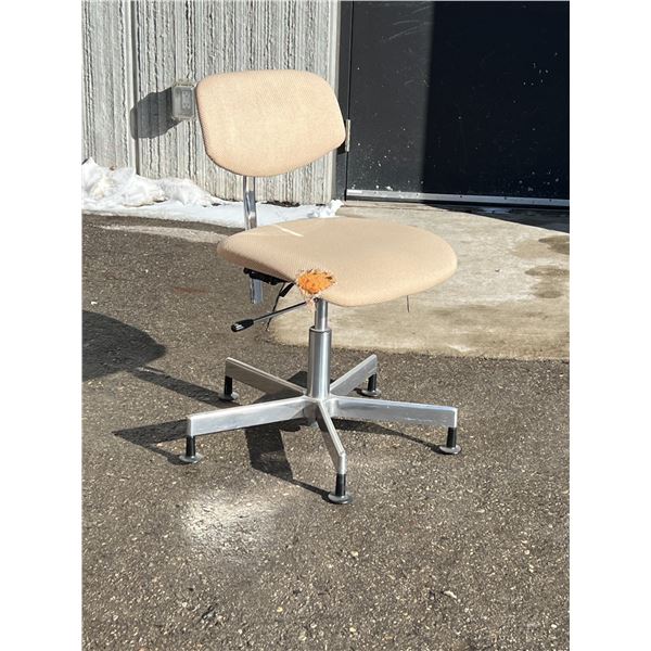 Vintage Swedish Suspa Aluminum Base Task Chair - needs fabric, see photos