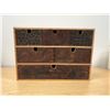 Image 1 : Nicely Built Wooden Storage Box / Organizer Approx: 16.5 x 8 & 11.25"T