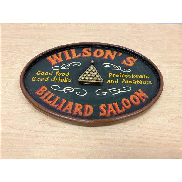 Vintage Style Painted Wood Bar Sign Décor - Approx: 18 x 12.5"