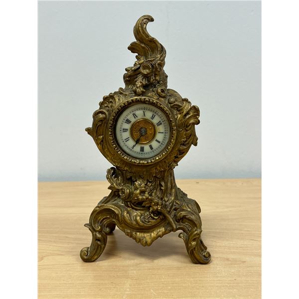 1892 Ansonia Clock Co. Mantle Clock 9"T 4.75"W (missing hand? Not tested)