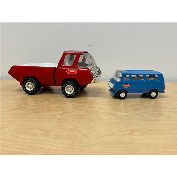 Vintage Metal Tonka Toys - Red one is 8.5" long