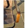 Image 9 : Vintage Bentwood Brown Leather Swivel Lounge Chair - Appr: 26.5"W 29"D 37"T 14.5" seat height