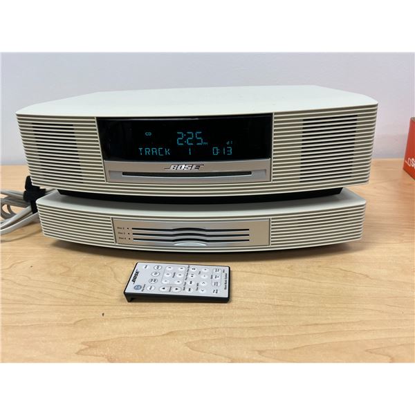 AS IS BOSE Wave Music System with Remote And 3 Disc Changer (See description)