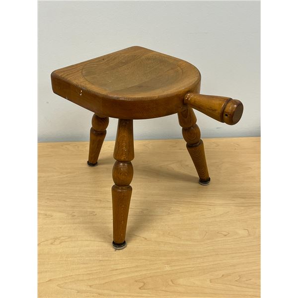 Nice Solid Wood Stool / Plant Stand 12" tall