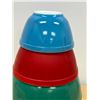Image 3 : Vintage Pyrex Primary Colors Nesting / Mixing Bowls (largest 4 Qt.) - see all photos