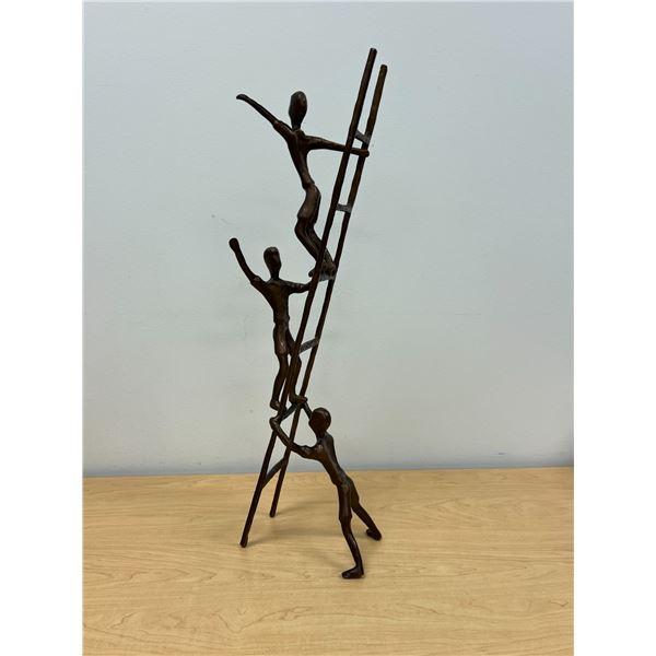 Children On A Ladder Metal Décor Piece 26.5"T