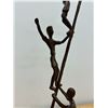 Image 3 : Children On A Ladder Metal Décor Piece 26.5"T