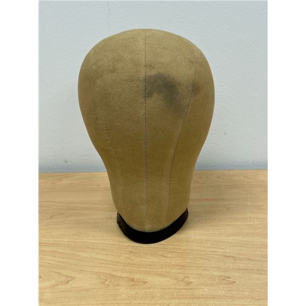 Vintage Canvas Hat Stand / Form 9.5"T