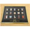 Image 1 : Framed Coca-Cola Coke Olympic Winter Games Pin Collection 10.25x8.25"