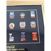 Image 3 : Framed Coca-Cola Coke Olympic Winter Games Pin Collection 10.25x8.25"