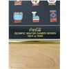 Image 4 : Framed Coca-Cola Coke Olympic Winter Games Pin Collection 10.25x8.25"