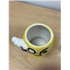 Image 6 : Planters Mr. Peanut Ceramic Canister & Embossed Glass Jar - Canister 9"T 8"W