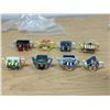 Image 1 : 1997 Red Rose Roseville Buildings Miniature Figurines Teapots (set of 8)