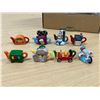 Image 1 : 1999 Red Rose Inventions of the Century Miniature Figurines Teapots (set of 8)