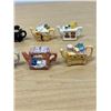 Image 2 : 1996 Red Rose Time for Tea Miniature Figurines Teapots (set of 8)